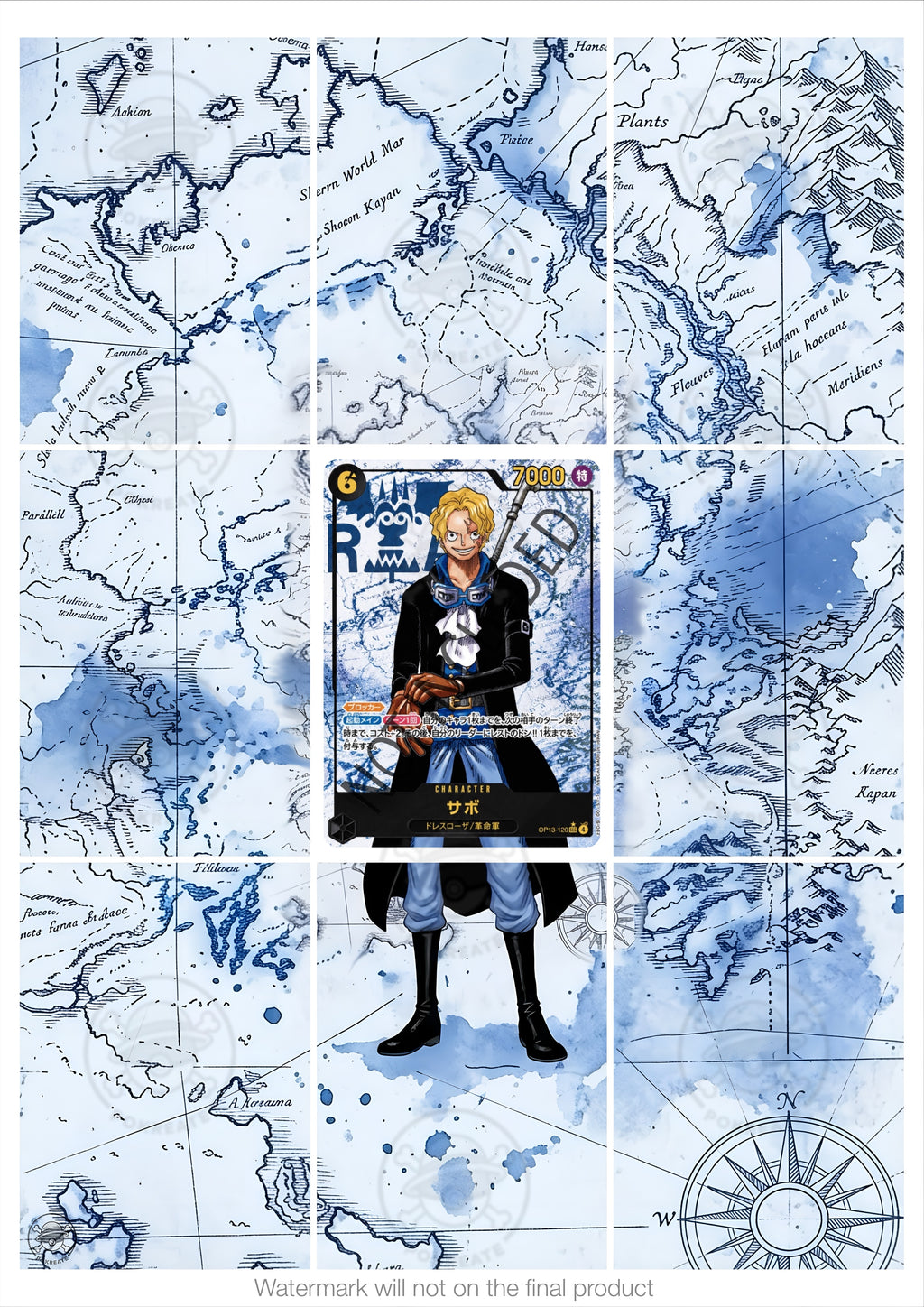 Printable Extended Artwork • One Piece • Sabo OP13-120