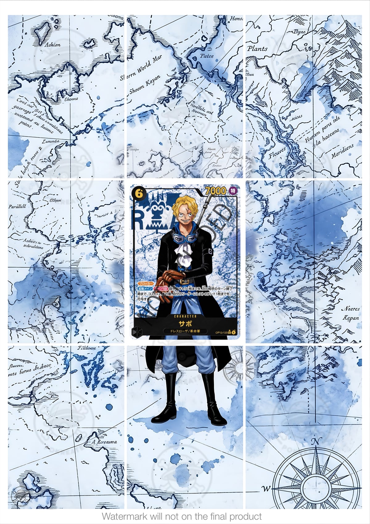 Printable Extended Artwork • One Piece • Sabo OP13-120