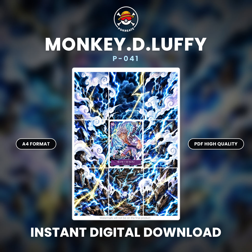 Printable Extended Artwork • One Piece • Luffy P-041