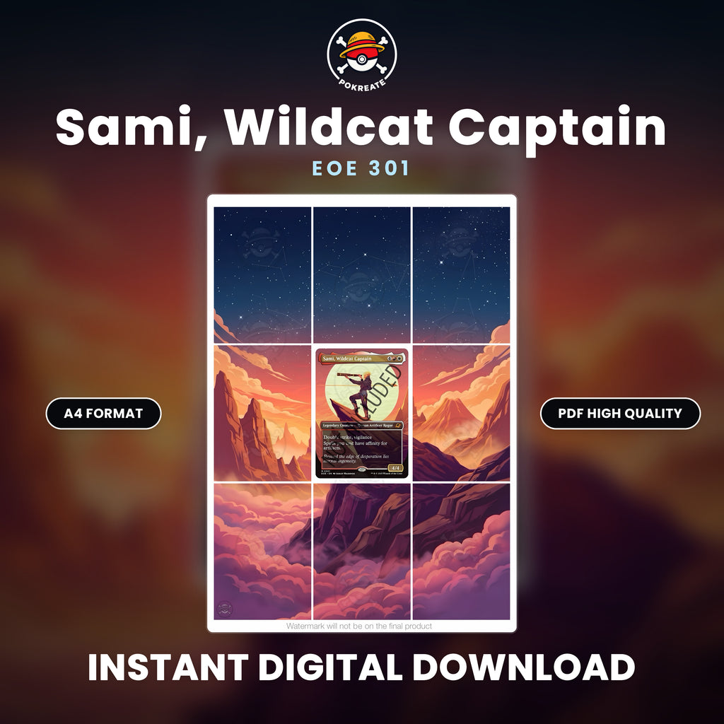 Printable Extended Artwork • Magic TG • Sami, Wildcat Captain EOE 301