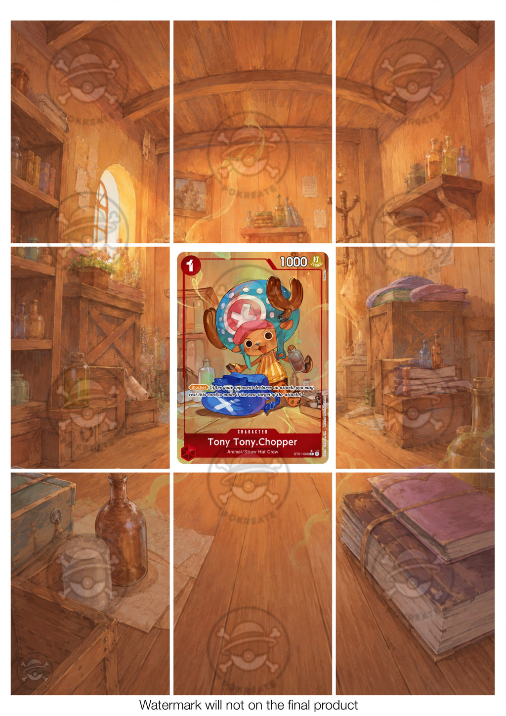 Printable Extended Artwork • One Piece • Chopper ST01-006