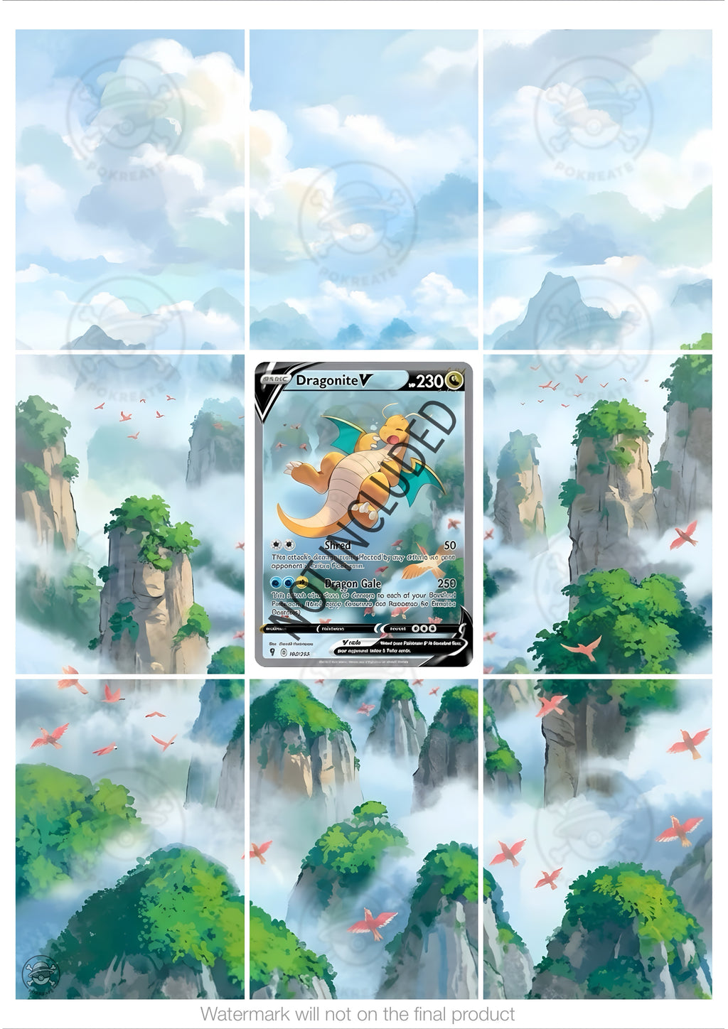 Printable Extended Artwork • Pokémon • Dragonite V 192/203