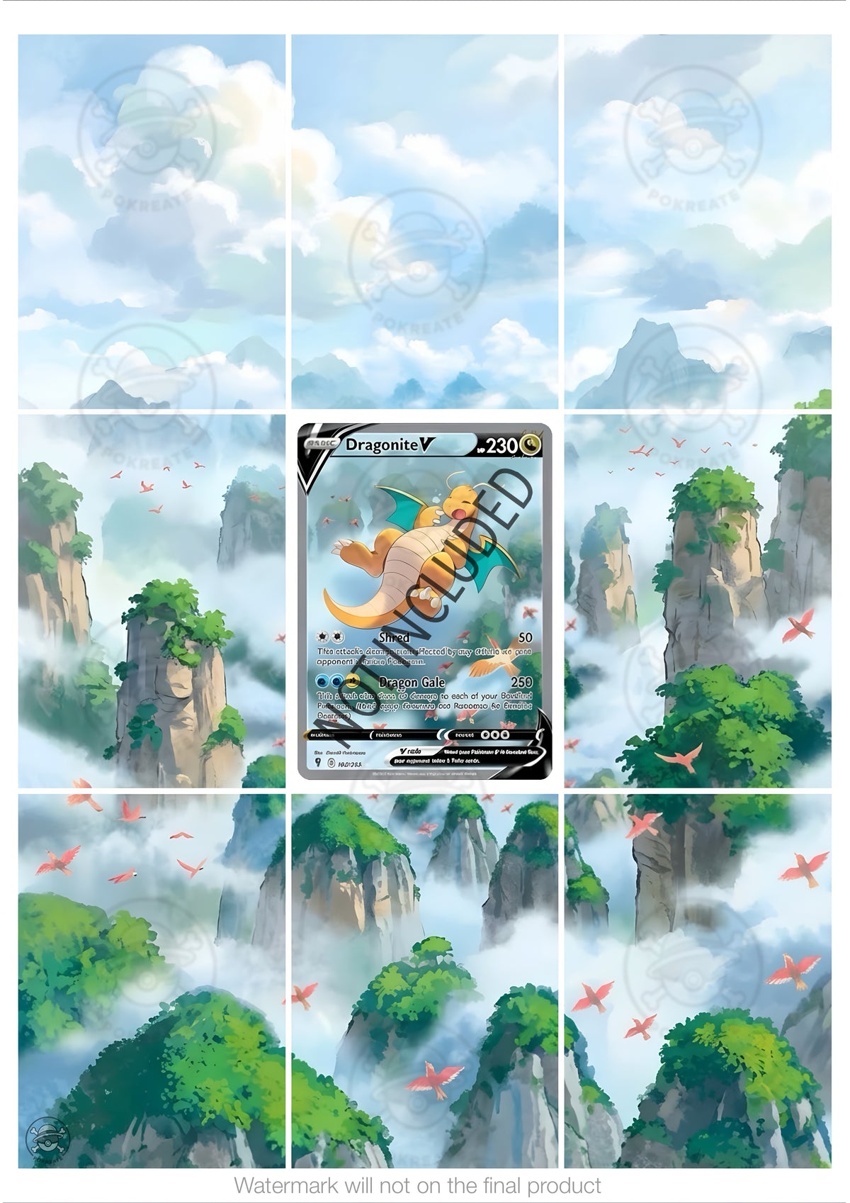 Printable Extended Artwork • Pokémon • Dragonite V 192/203