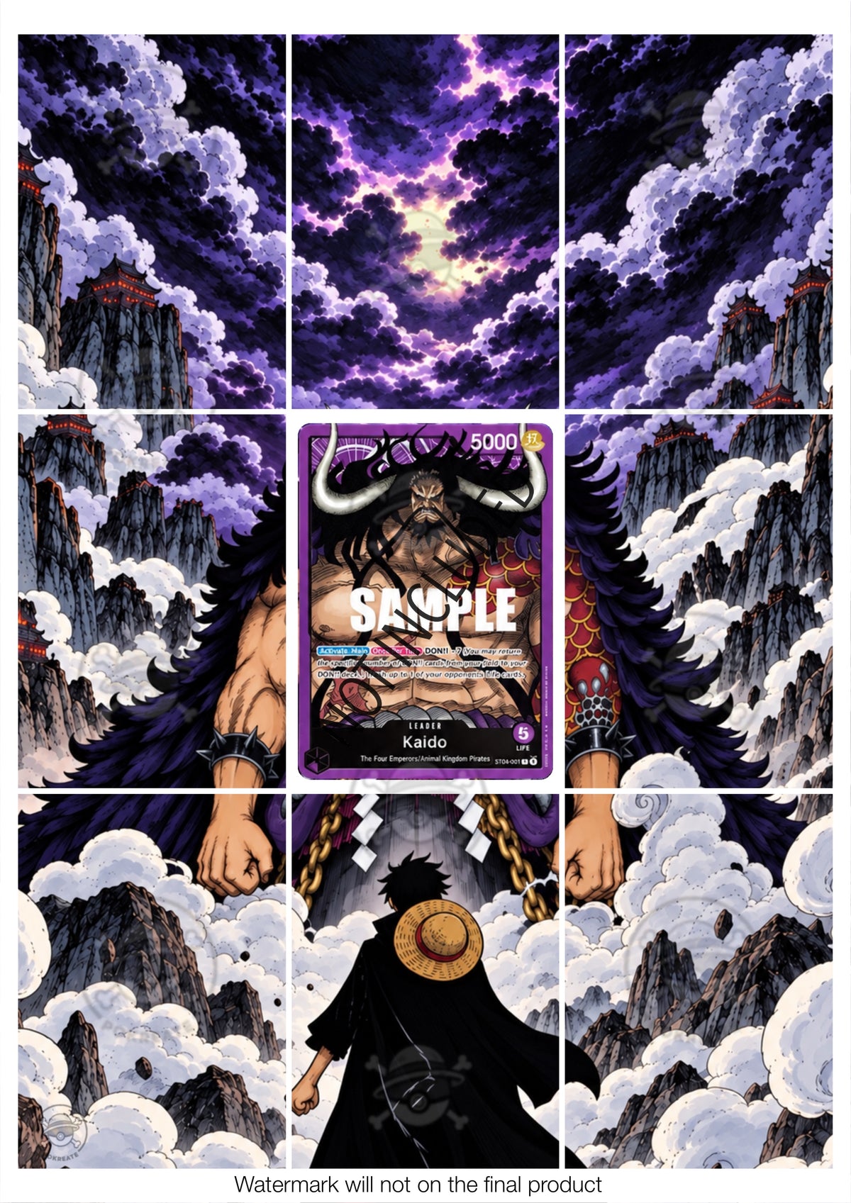 Printable Extended Artwork • One Piece • Kaido ST04-001