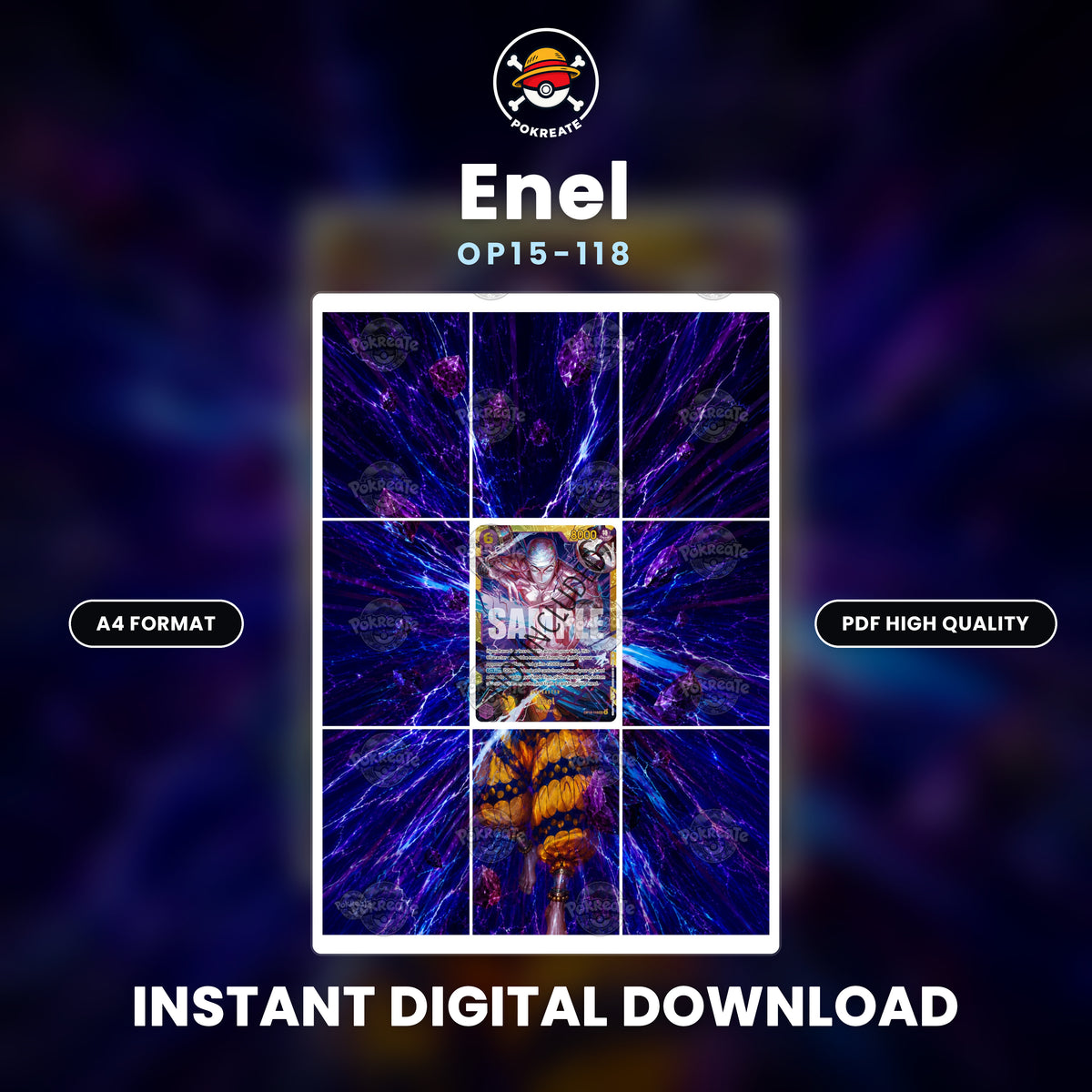 Printable Extended Artwork • One Piece • Enel OP15-118
