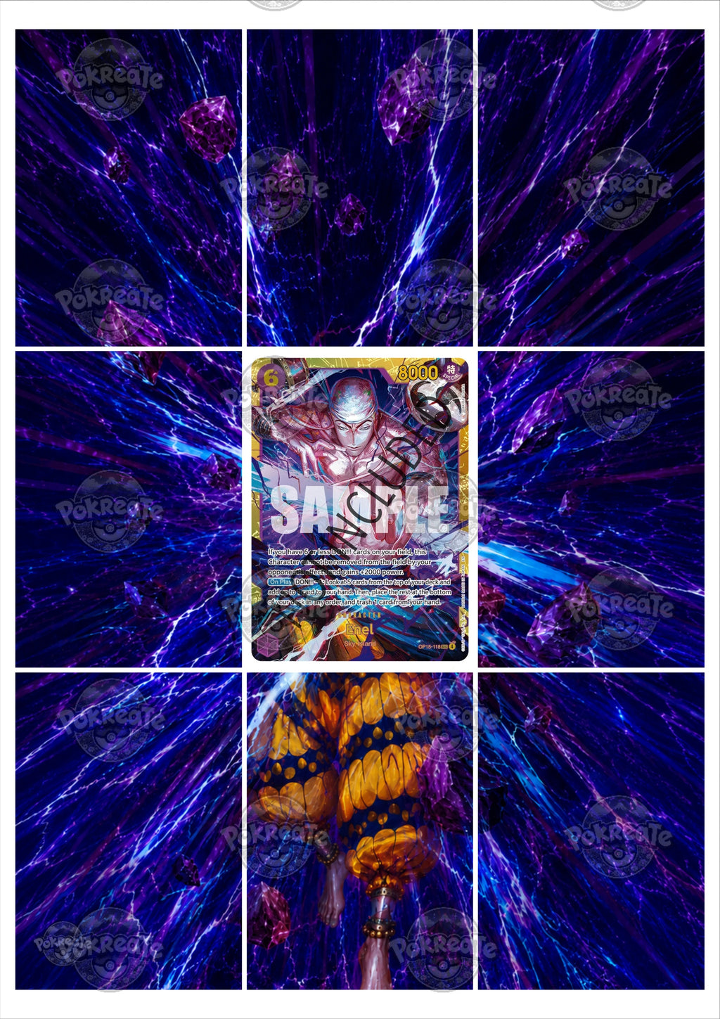 Printable Extended Artwork • One Piece • Enel OP15-118