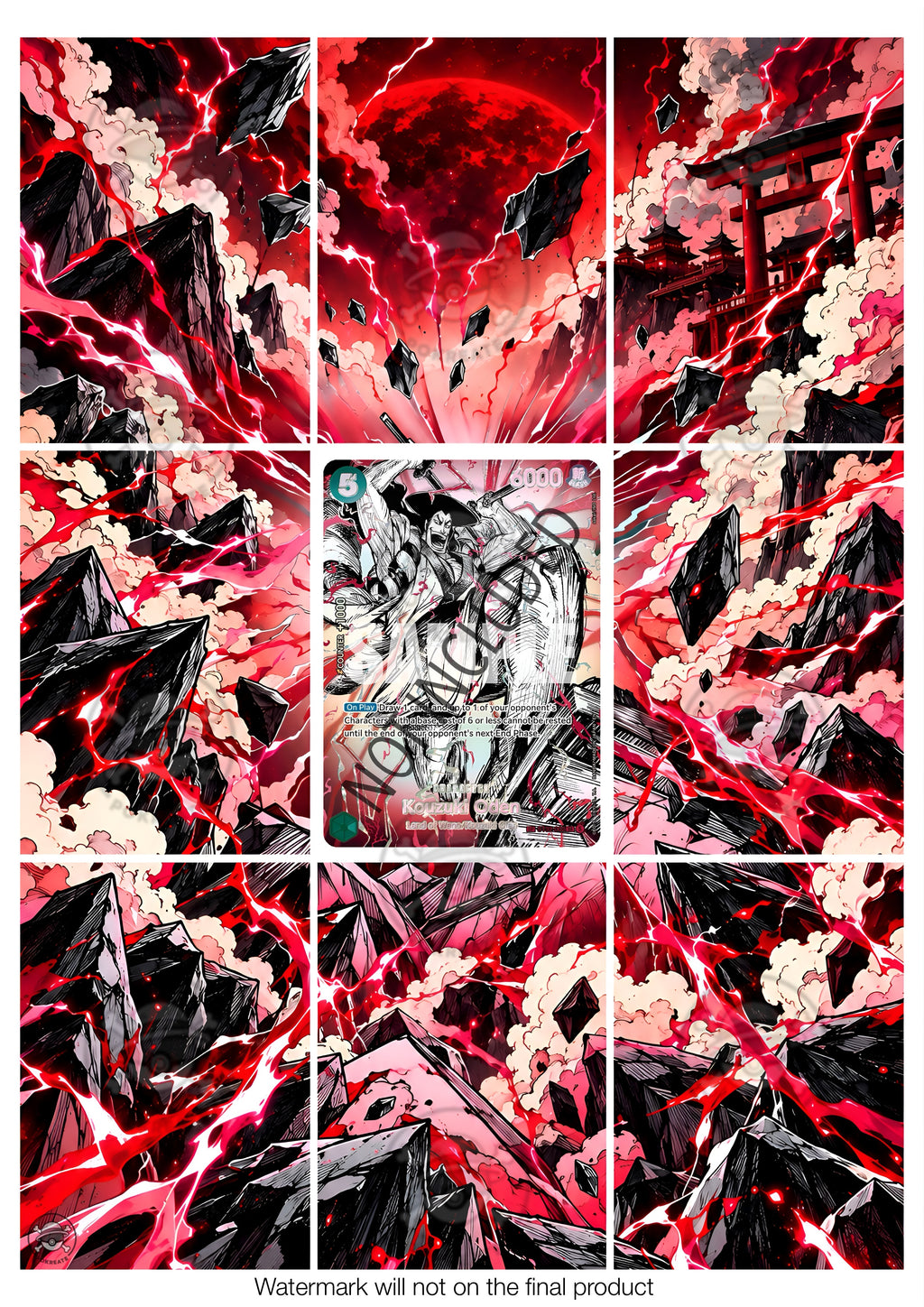 Printable Extended Artwork • One Piece • Kozuki Oden SP Haki ST32-002