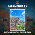 Printable Extended Artwork • Pokémon • Salamence Alt. 156/128 - 30th Anniversary