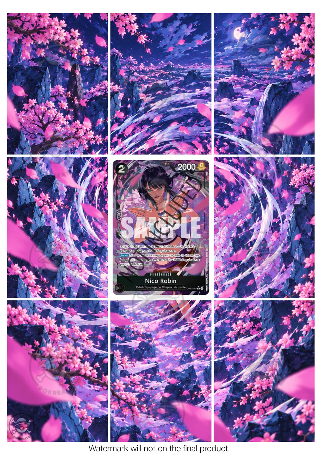 Printable Extended Artwork • One Piece • Nico Robin OP17-087