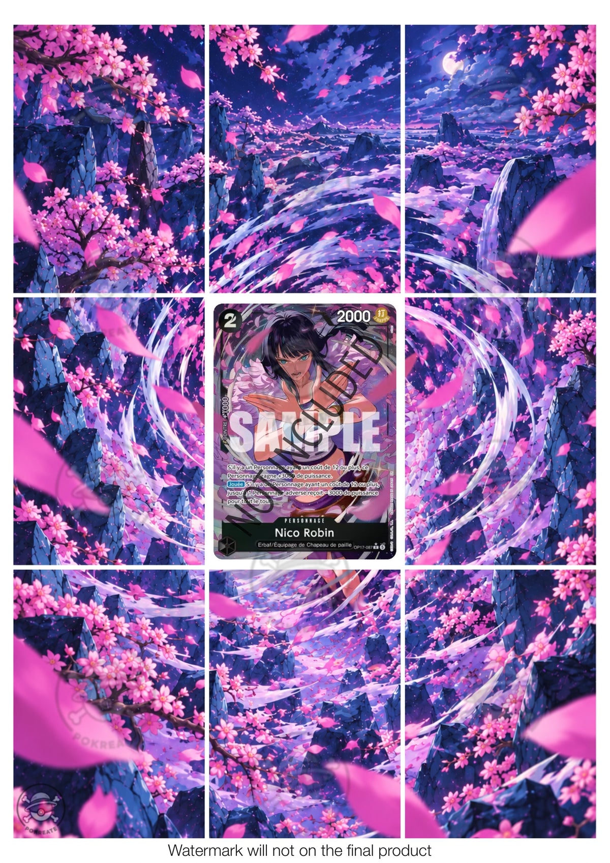Printable Extended Artwork • One Piece • Nico Robin OP17-087