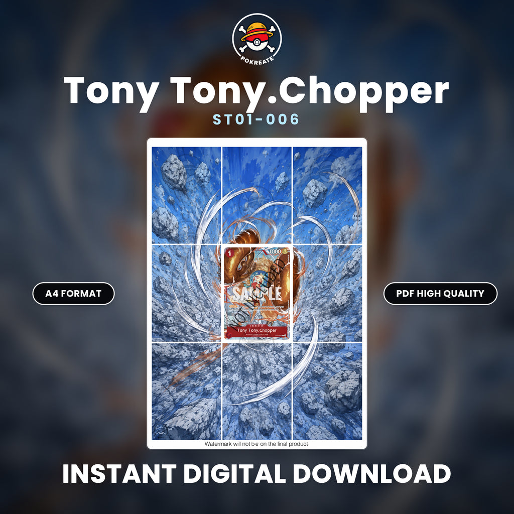 Printable Extended Artwork • One Piece • Chopper ST01-006