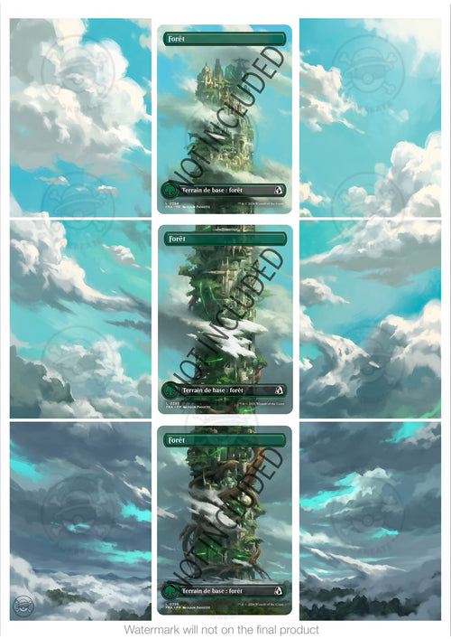 Printable Extended Artwork • Magic TG • Basic Land - Forest FRA