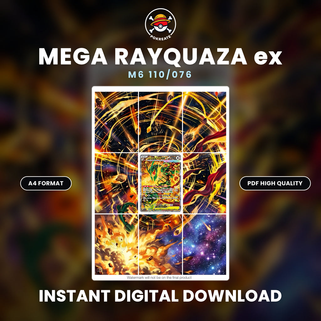 Printable Extended Artwork • Pokémon • Mega Rayquaza M6