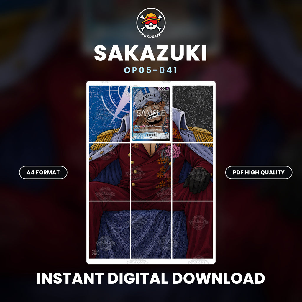 Printable Extended Artwork • One Piece • Sakazuki OP05-041