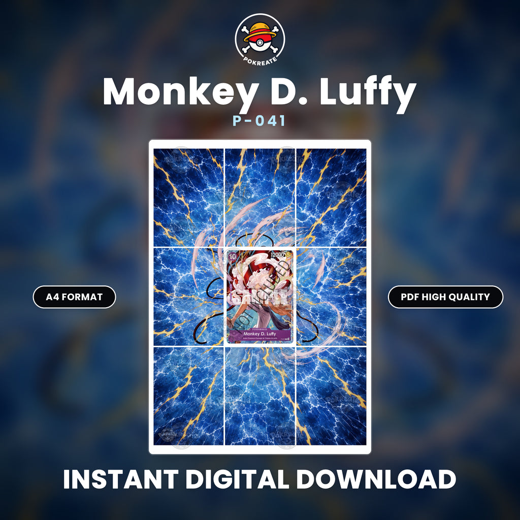Printable Extended Artwork • One Piece • Luffy P-041