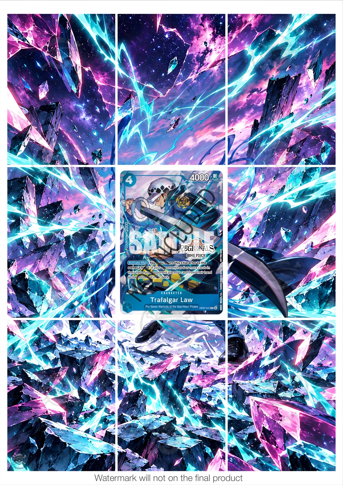 Printable Extended Artwork • One Piece • Law OP07-047