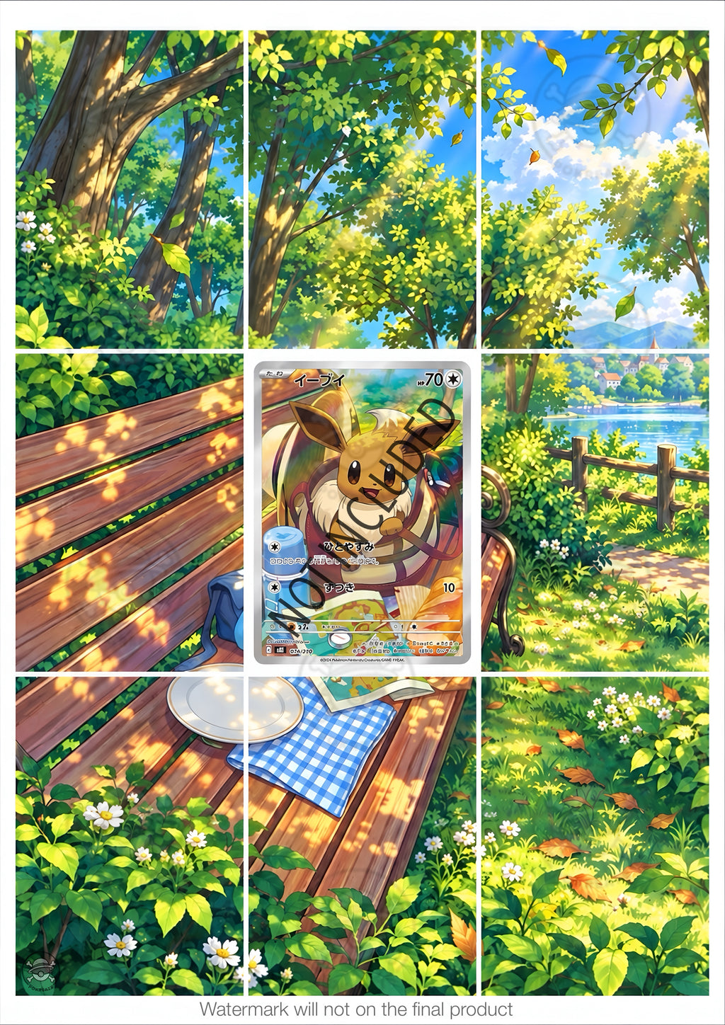Printable Extended Artwork • Pokémon • Eevee MEE 020/019