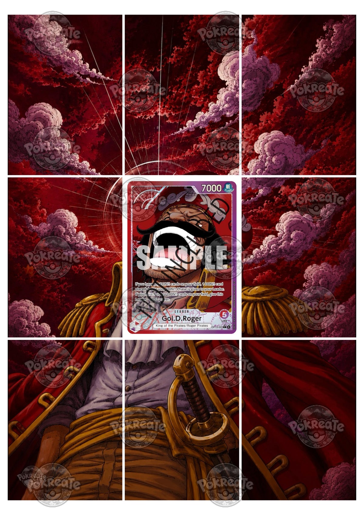 Printable Extended Artwork • One Piece • Gol.D.Roger OP15-001