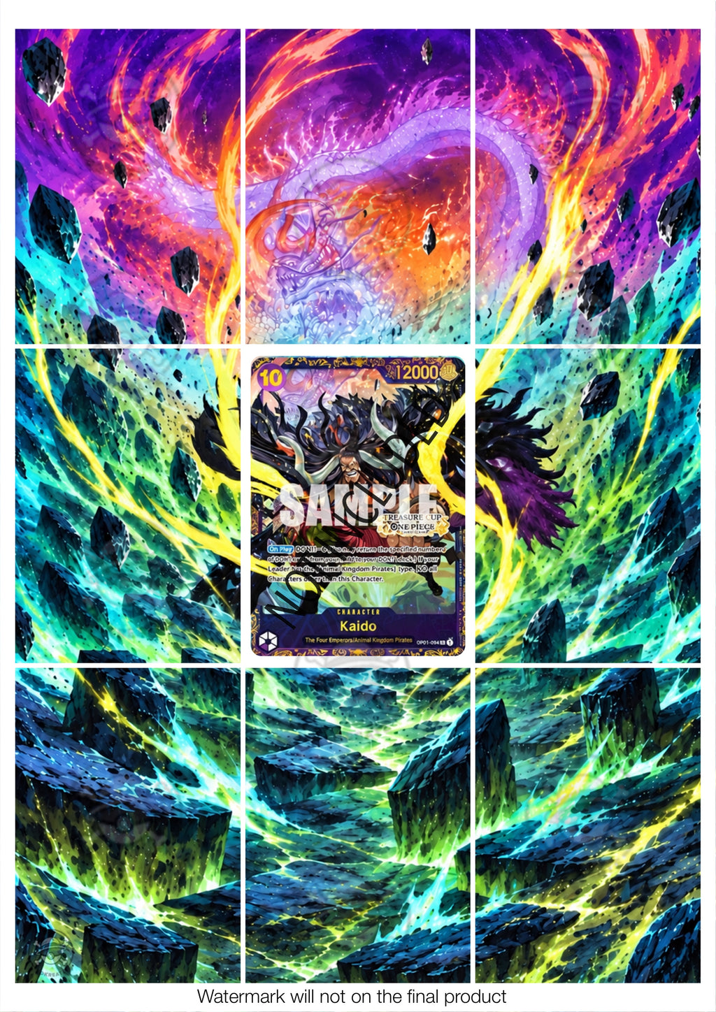 Printable Extended Artwork • One Piece • Kaido Treasure Cup OP01-004