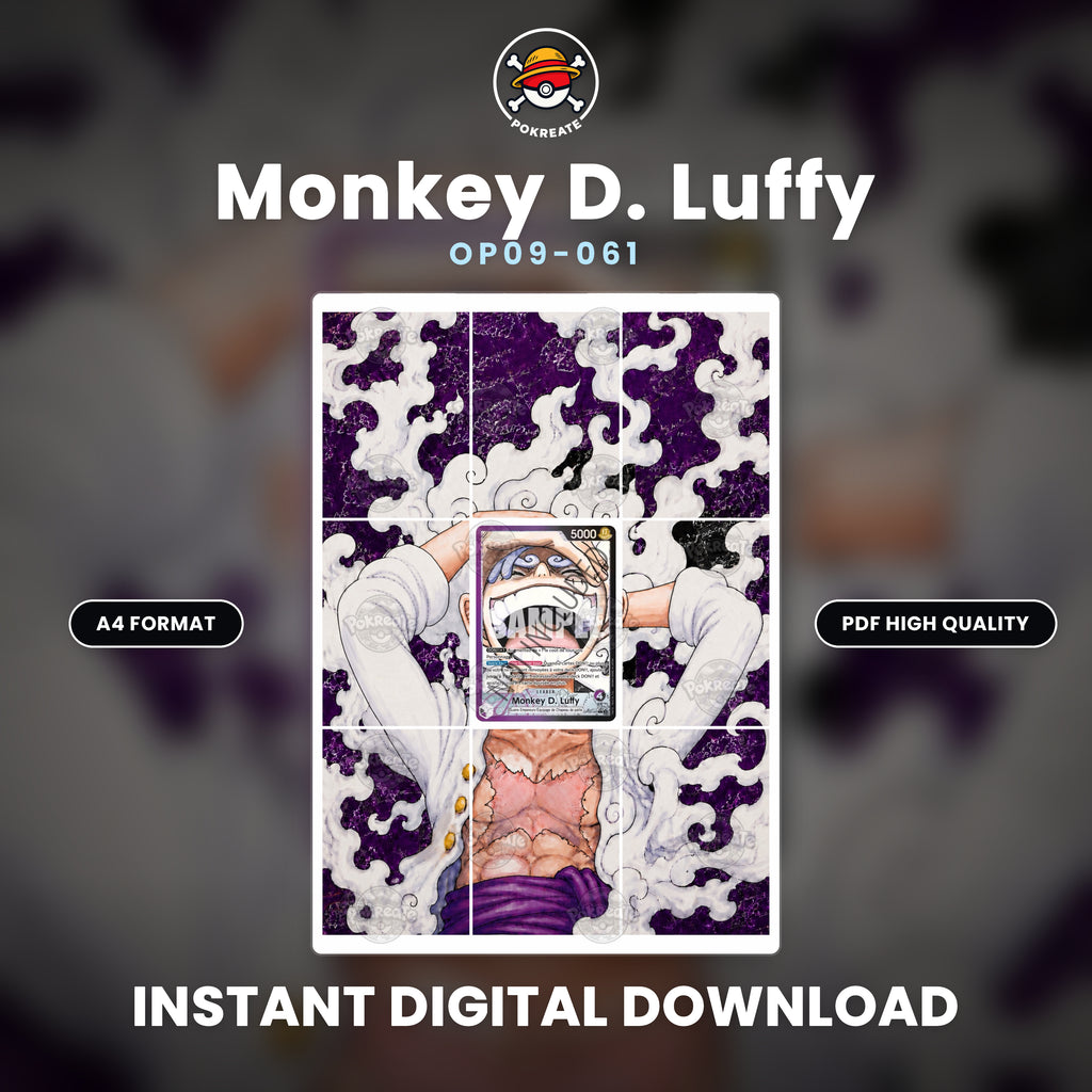 Printable Extended Artwork • One Piece • Luffy Gear 5 OP06-060