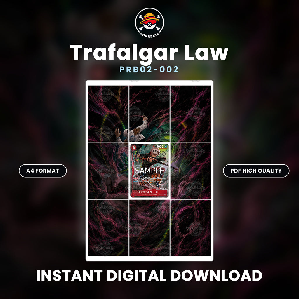 Printable Extended Artwork • One Piece • Trafalgar Law PRB02-002