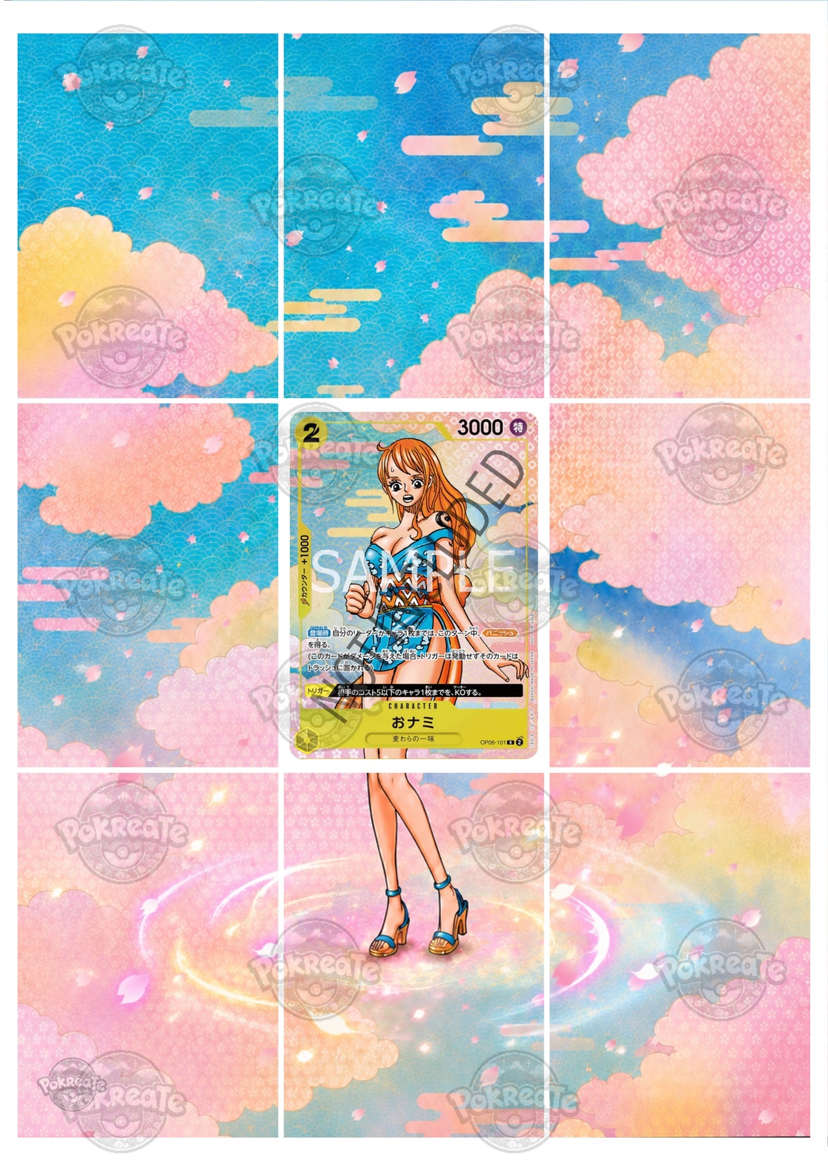 Printable Extended Artwork • One Piece • Nami OP06-101