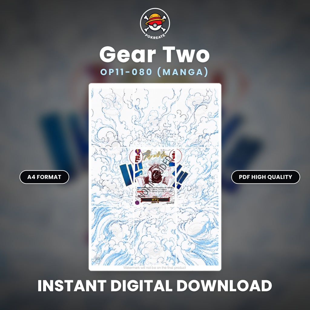 Printable Extended Artwork • One Piece • Luffy Event Gear 2 OP11-080