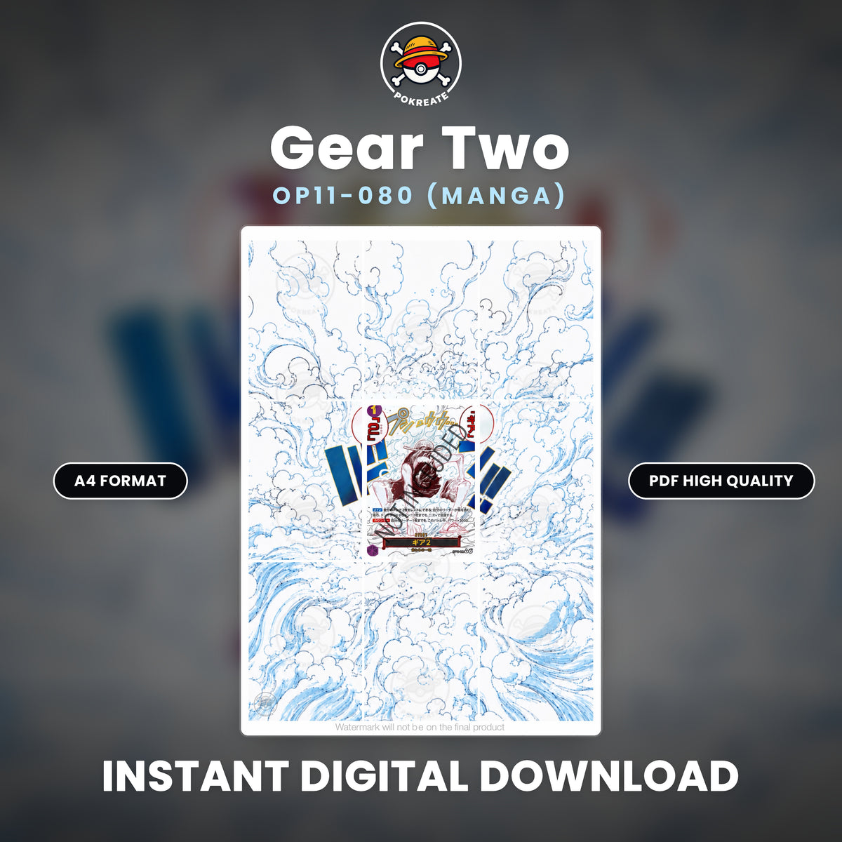 Printable Extended Artwork • One Piece • Luffy Event Gear 2 OP11-080