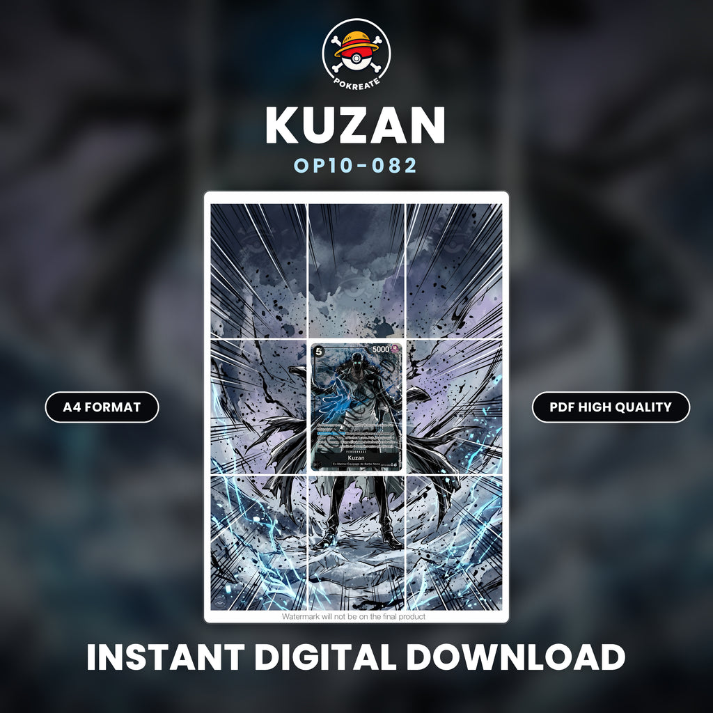 Printable Extended Artwork • One Piece • Kuzan OP10-086