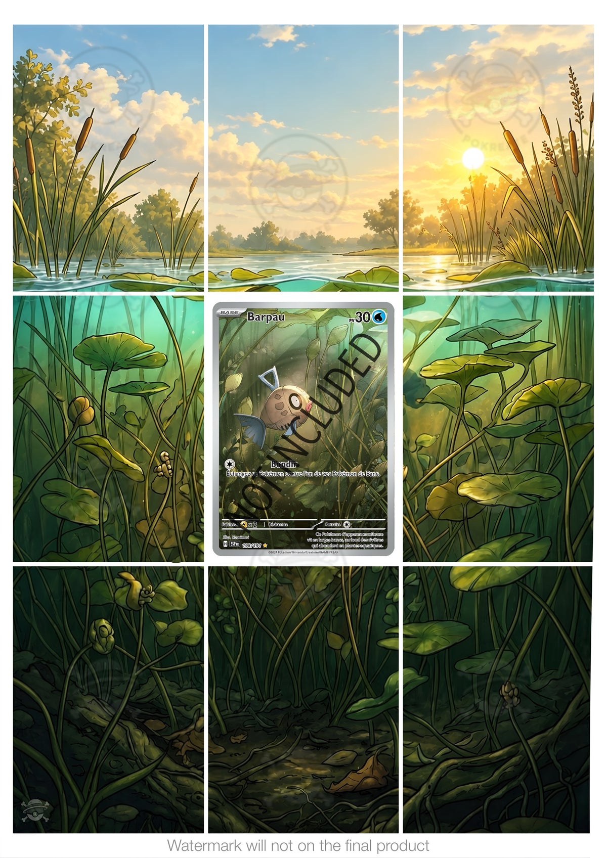Printable Extended Artwork • Pokémon • Feebas SSP 198/191