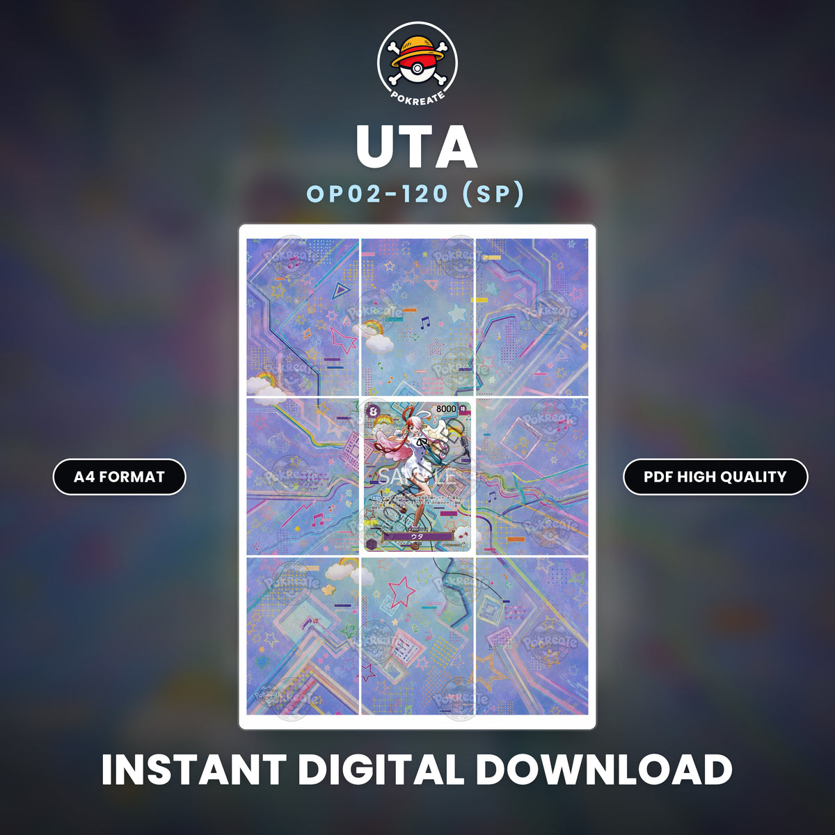 Printable Extended Artwork • One Piece • Uta SP OP02-120