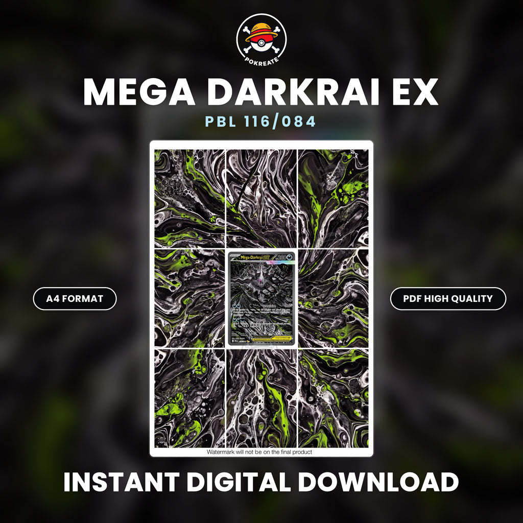 Printable Extended Artwork • Pokémon • Mega Darkrai EX 116/084