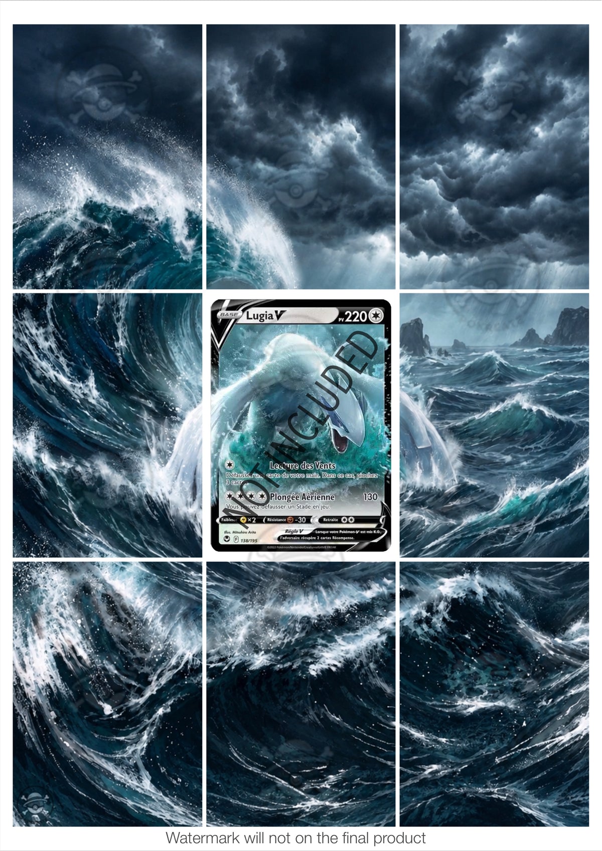 Printable Extended Artwork • Pokémon • Lugia V 138/195