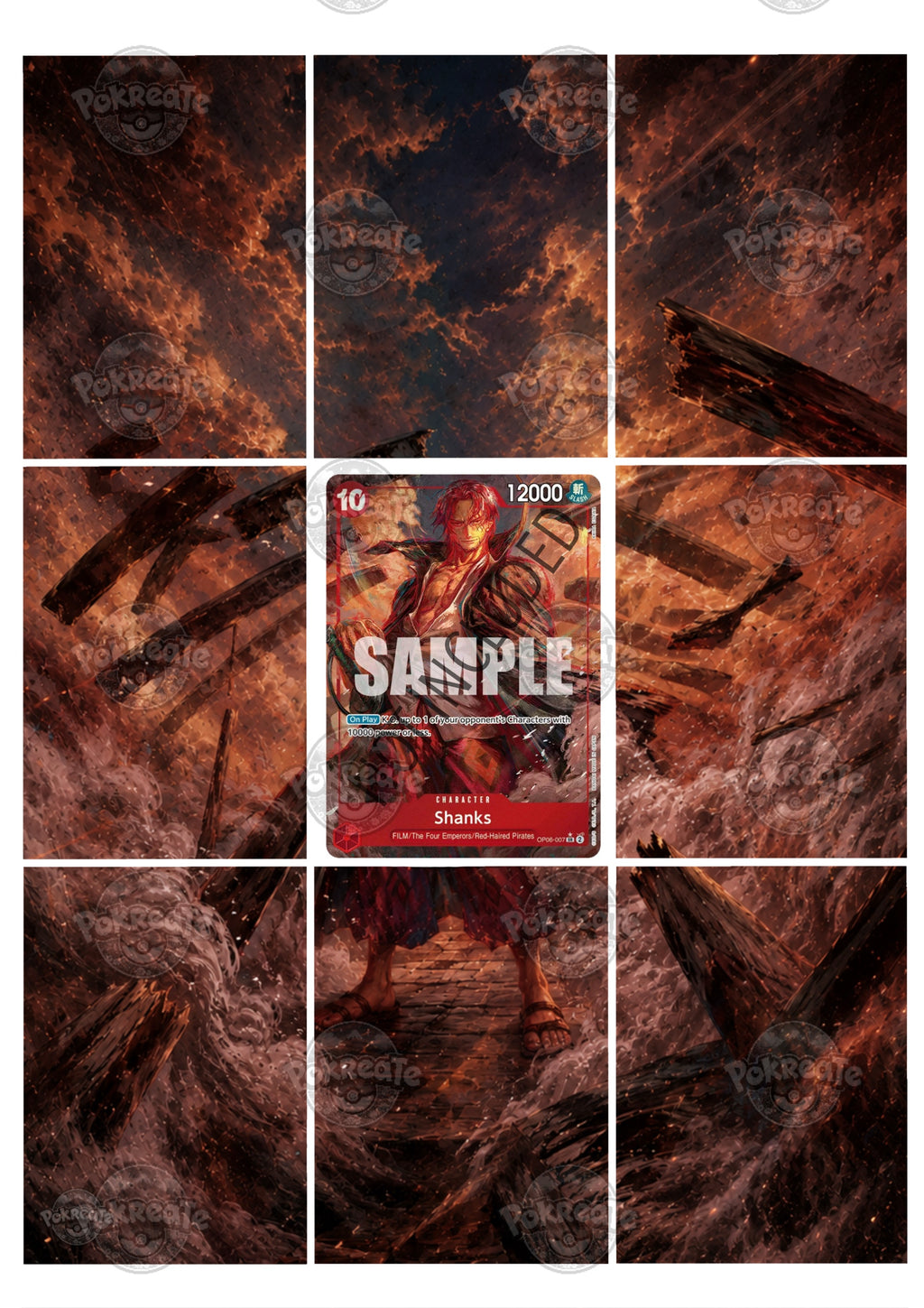 Printable Extended Artwork • One Piece • Shanks OP06-007
