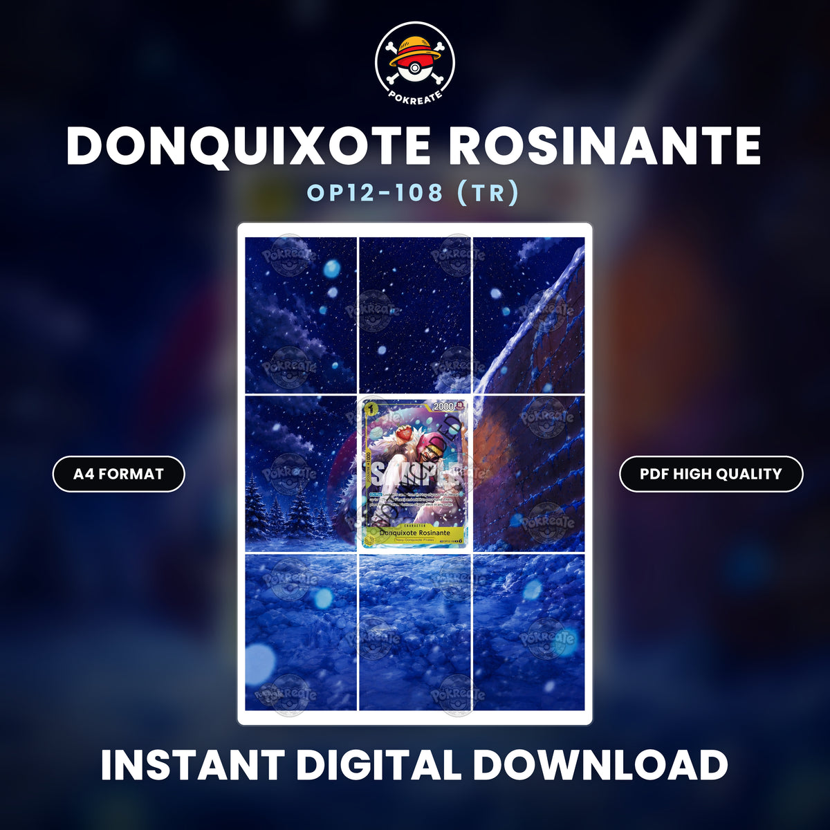 Printable Extended Artwork • One Piece • Rosinante (TR) OP12-108