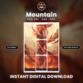 Printable Extended Artwork • Magic TG • Basic Land - Mountain FRA