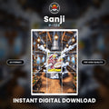 Printable Extended Artwork • One Piece • Sanji P-120