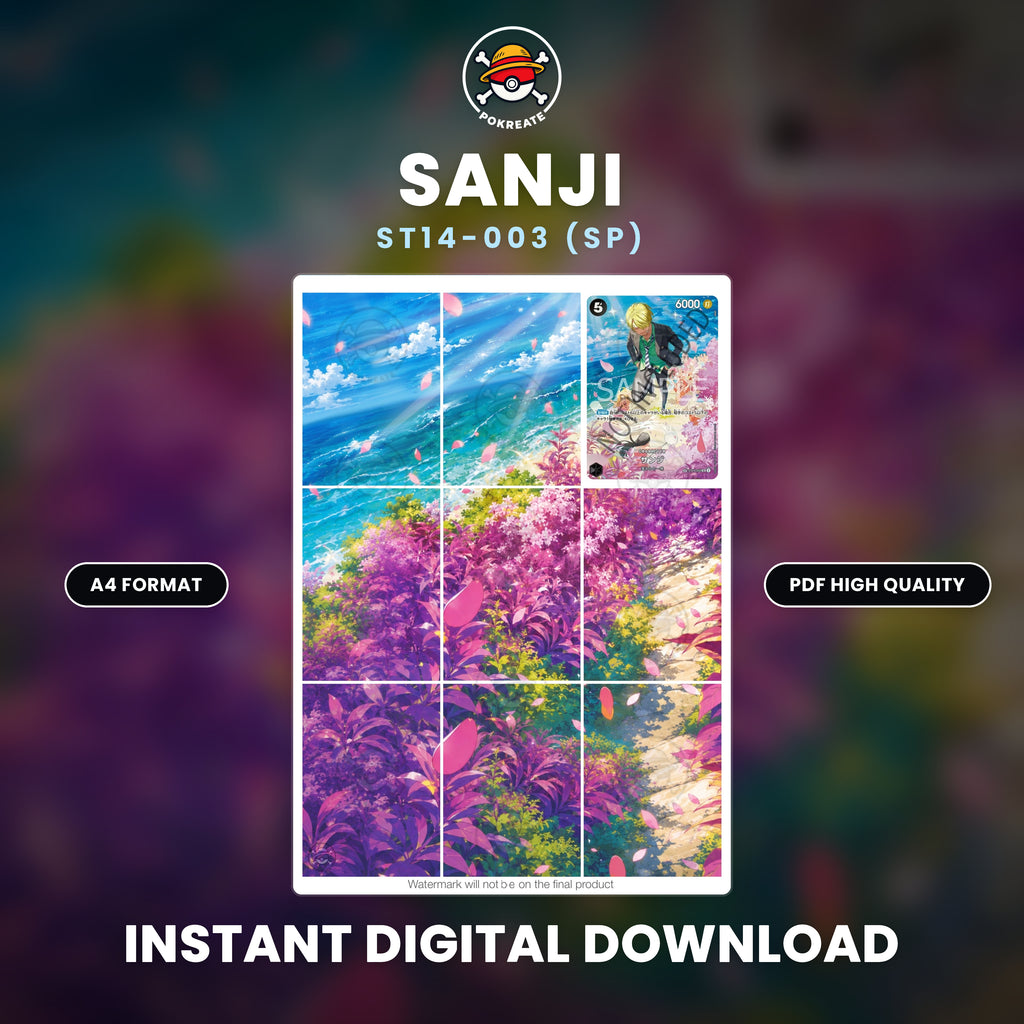 Printable Extended Artwork • One Piece • Sanji SP ST14-003