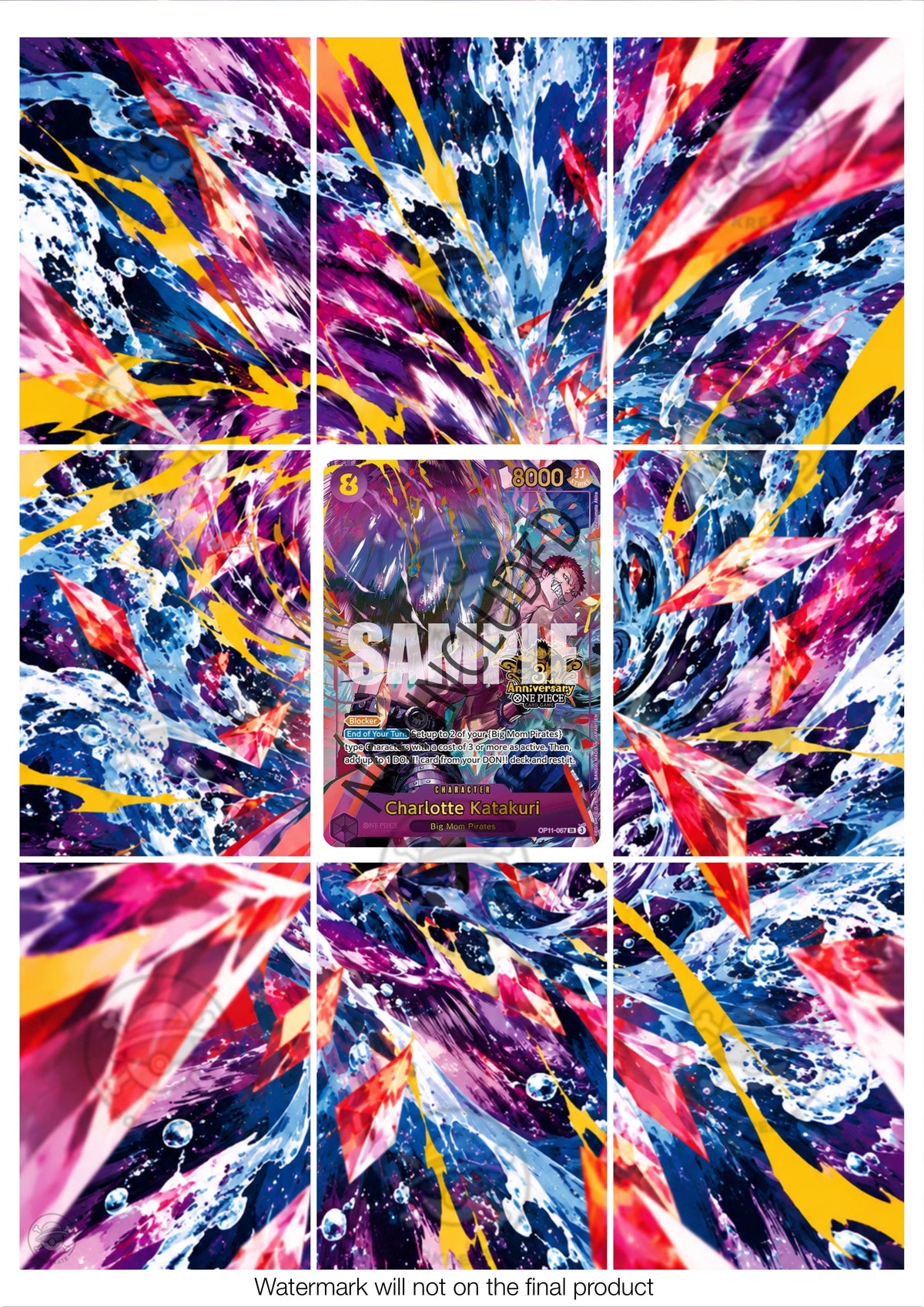 Printable Extended Artwork • One Piece • Katakuri 3rd Anniversary OP11-067