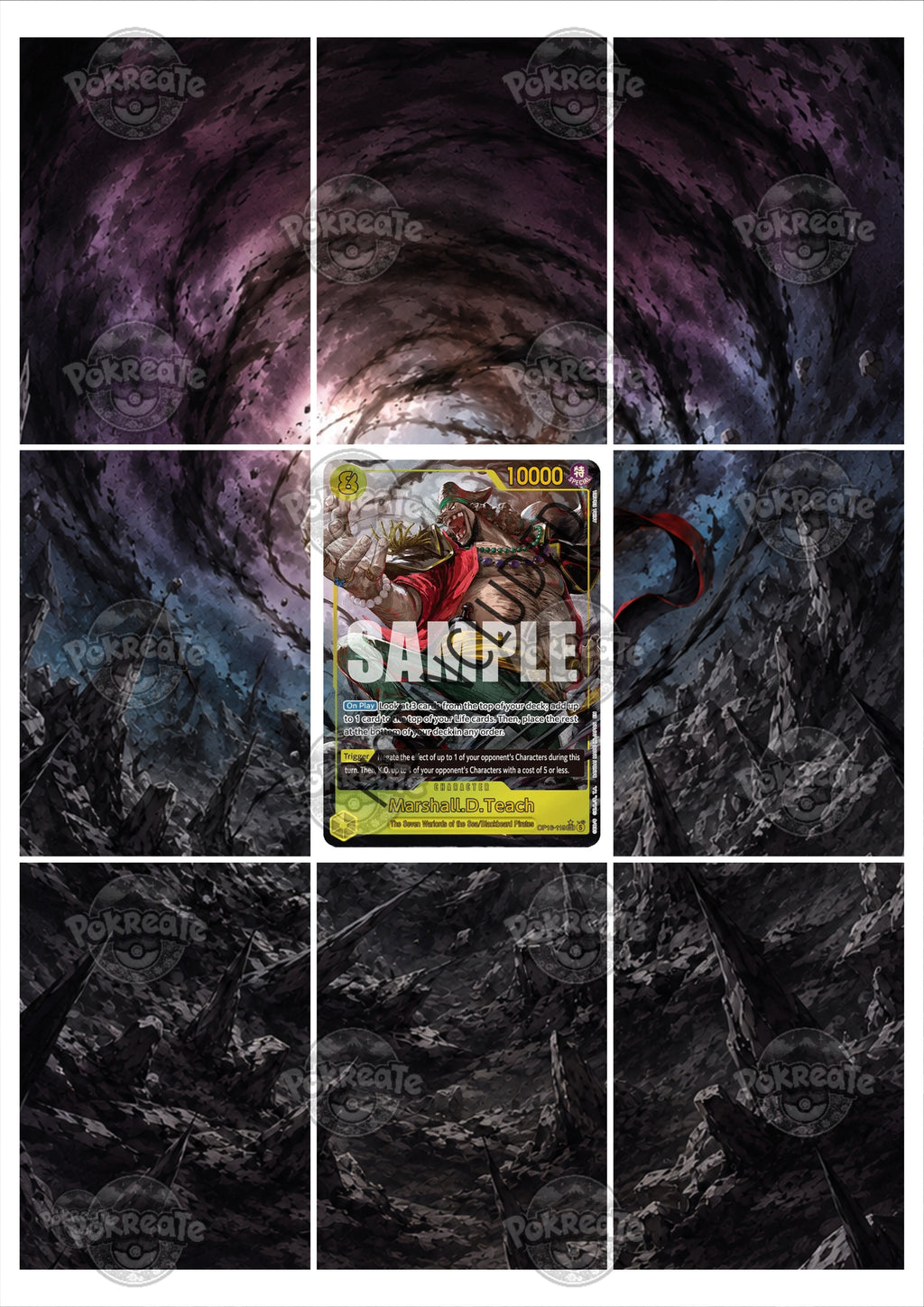 Printable Extended Artwork • One Piece • Marshall D. Teach OP16-119