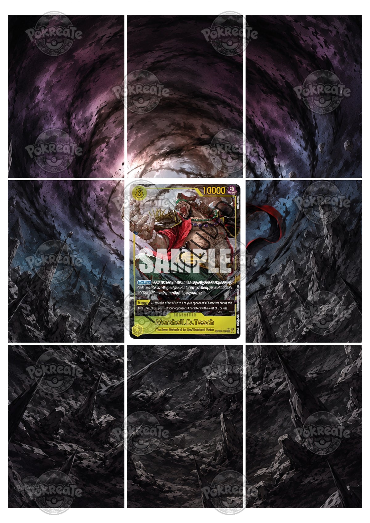 Printable Extended Artwork • One Piece • Marshall D. Teach OP16-119