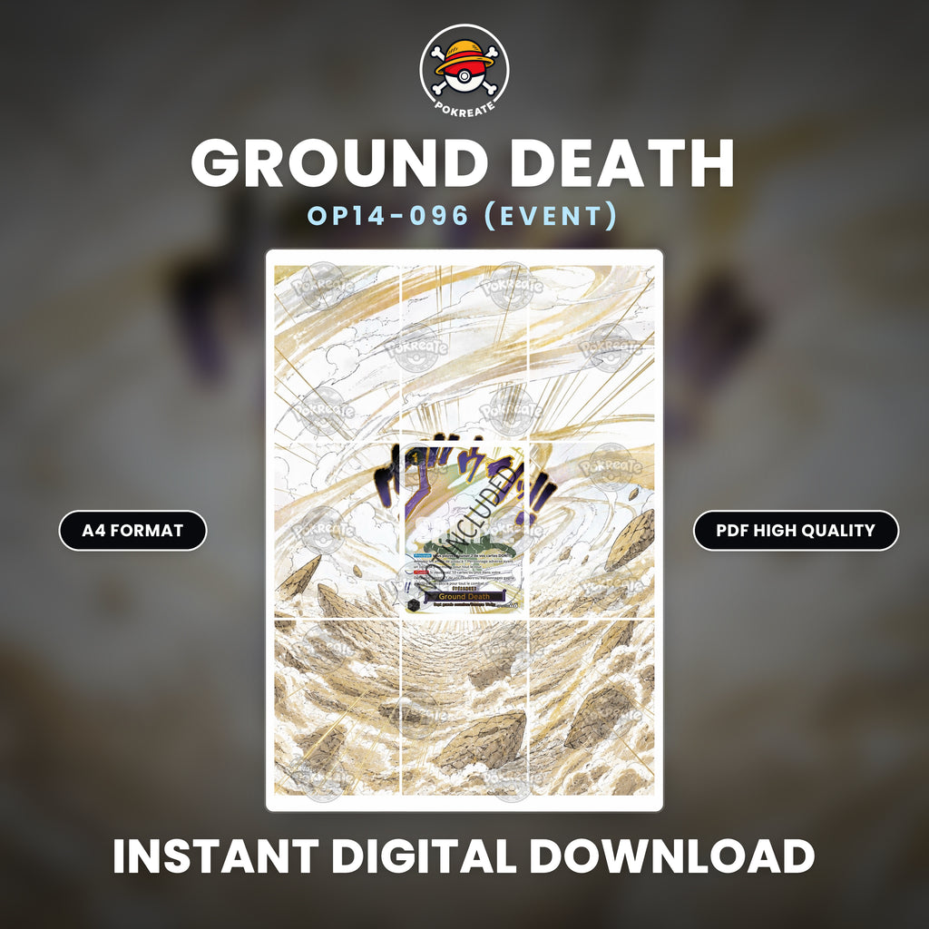 Printable Extended Artwork • One Piece • Ground Death OP14-096