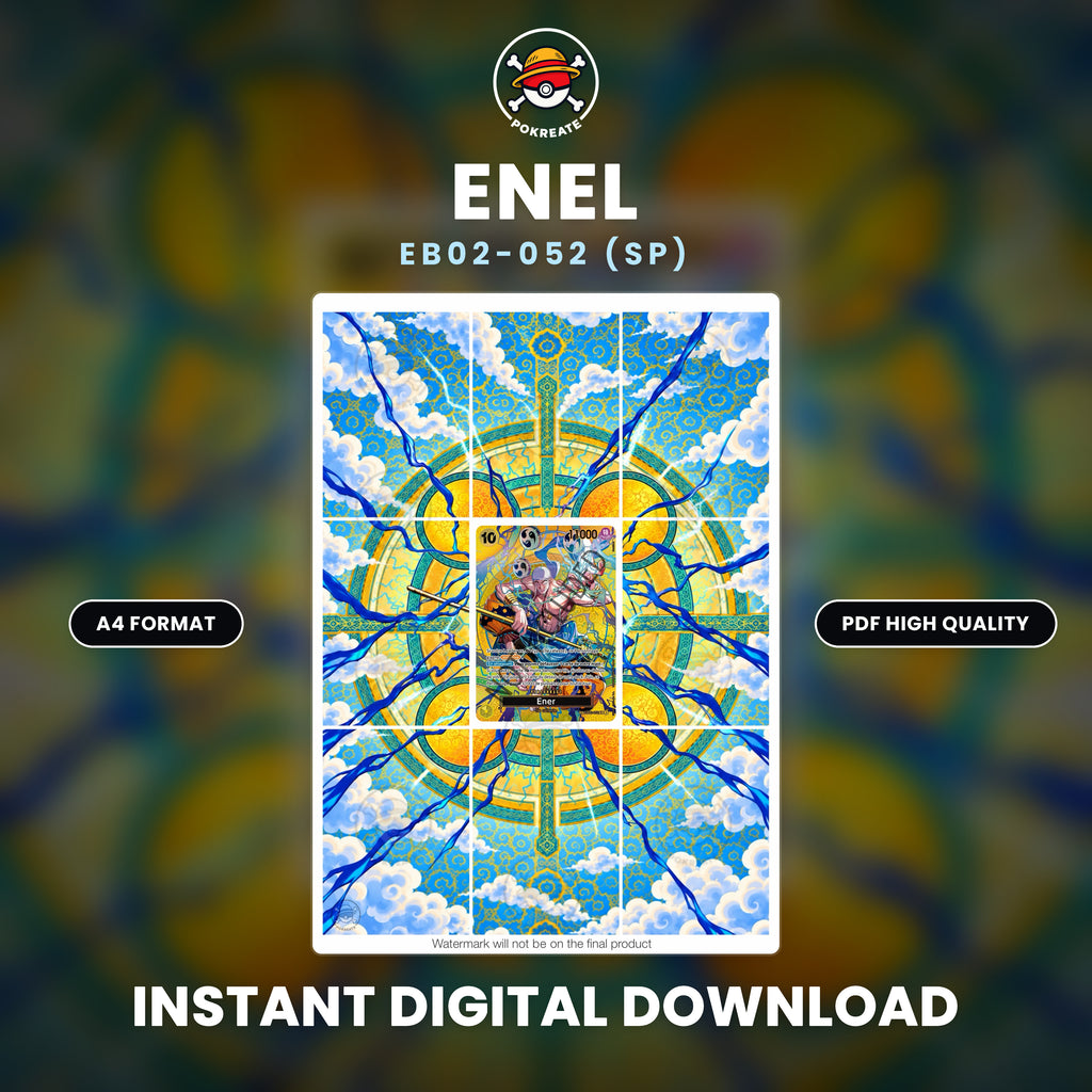 Printable Extended Artwork • One Piece • Enel SP EB02-052