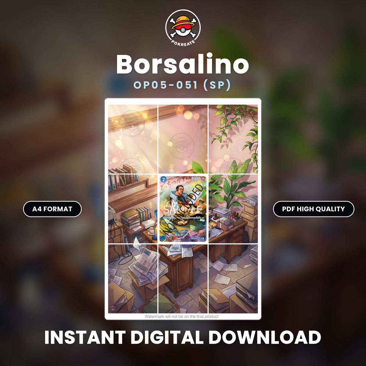 Printable Extended Artwork • One Piece •  Borsalino SP OP05-051