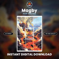 Printable Extended Artwork • Pokémon • Magby PAR 186/182