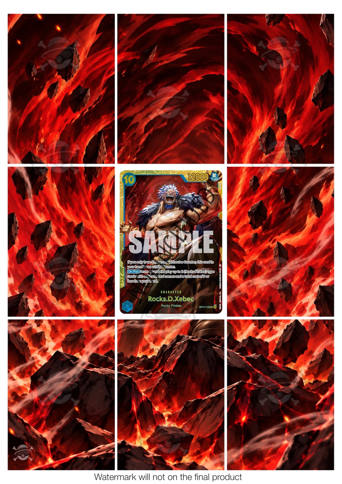 Printable Extended Artwork • One Piece • Rocks.D.Xebec OP17-118
