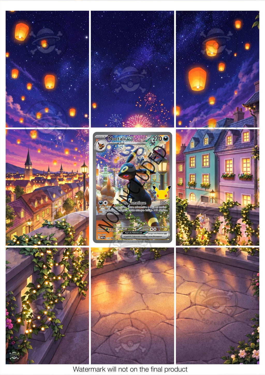Printable Extended Artwork • Pokémon • Umbreon MEP 110 - 30th Anniversary
