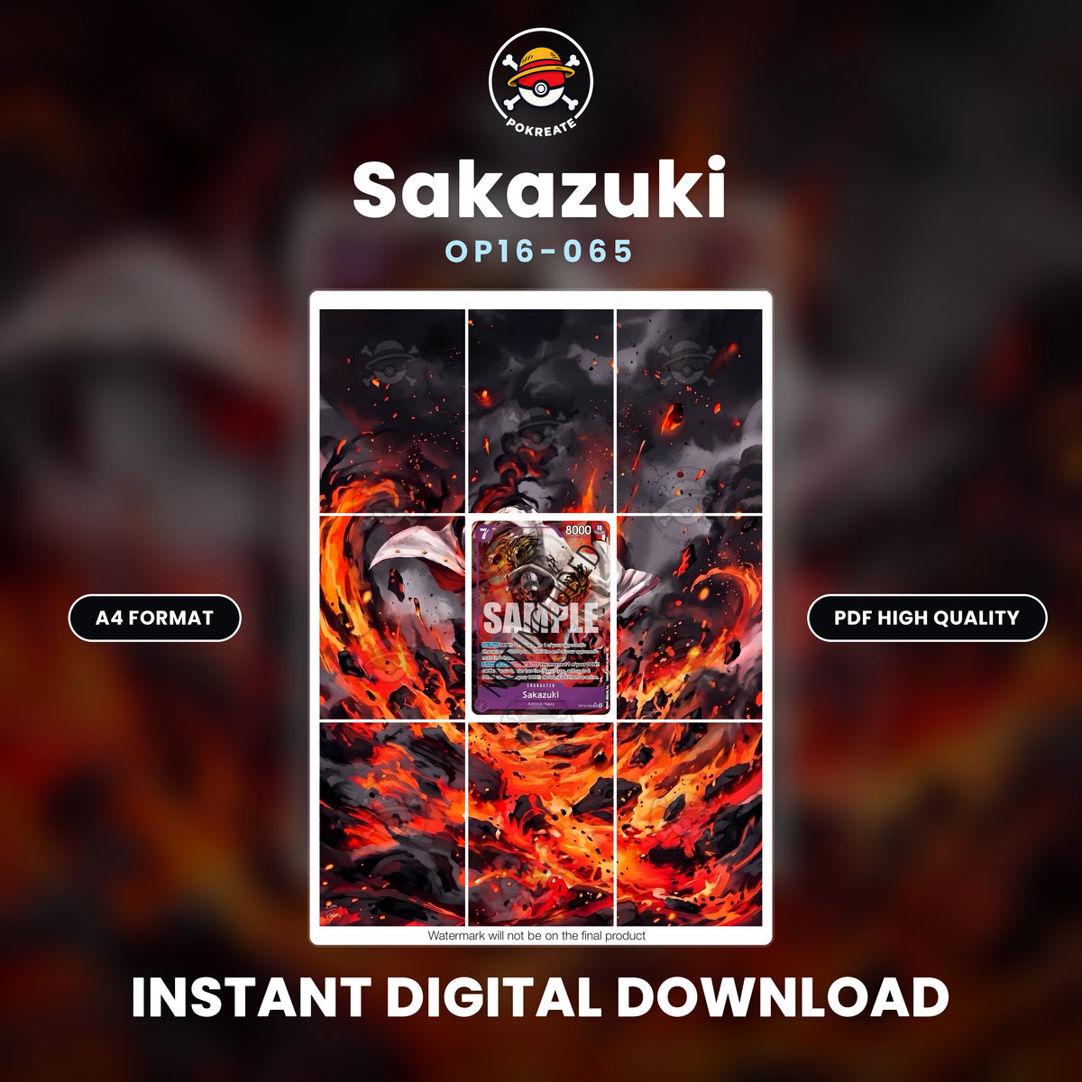 Printable Extended Artwork • One Piece •  Sakazuki OP16-065