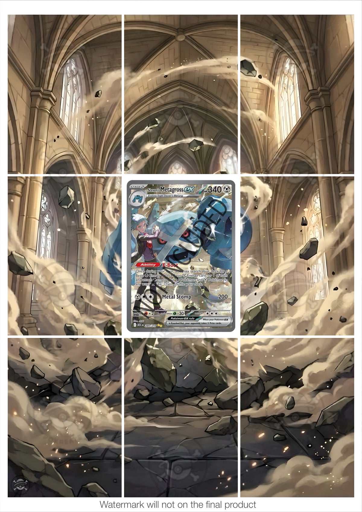 Printable Extended Artwork • Pokémon • Metagross Ex ASC 289/217