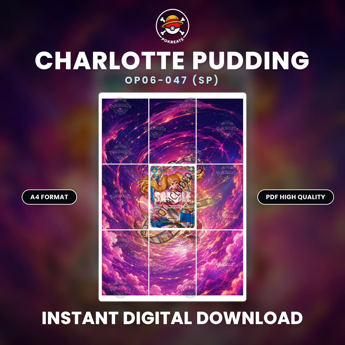 Printable Extended Artwork • One Piece • Charlotte Pudding SP OP06-047